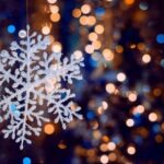 selective focus shot decorative snowflake